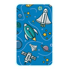 Rocket Ship Space Seamless Pattern Memory Card Reader (rectangular) by Wegoenart