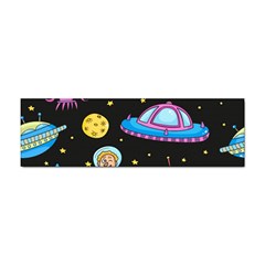 Seamless Pattern With Space Object Ufo Rocket Alien Hand Drawn Element Space Sticker Bumper (100 Pack) by Wegoenart