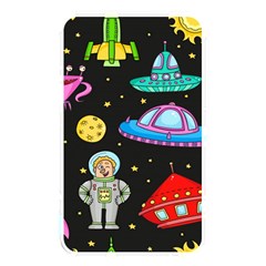 Seamless Pattern With Space Object Ufo Rocket Alien Hand Drawn Element Space Memory Card Reader (rectangular) by Wegoenart