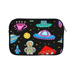 Seamless Pattern With Space Object Ufo Rocket Alien Hand Drawn Element Space Apple Ipad Mini Zipper Cases by Wegoenart