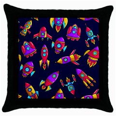 Space Pattern Throw Pillow Case (black) by Wegoenart