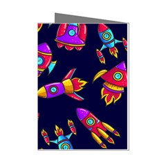 Space Pattern Mini Greeting Cards (pkg Of 8)