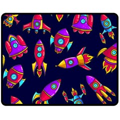 Space Pattern Fleece Blanket (medium)  by Wegoenart