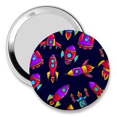 Space Pattern 3  Handbag Mirrors by Wegoenart