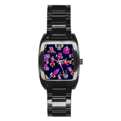 Space Pattern Stainless Steel Barrel Watch by Wegoenart