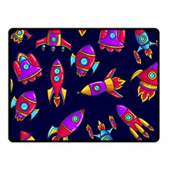 Space Pattern Double Sided Fleece Blanket (small)  by Wegoenart