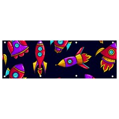 Space Pattern Banner And Sign 9  X 3 