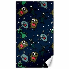 Monster Alien Pattern Seamless Background Canvas 40  X 72 