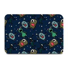 Monster Alien Pattern Seamless Background Plate Mats by Wegoenart