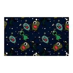 Monster Alien Pattern Seamless Background Banner And Sign 5  X 3 