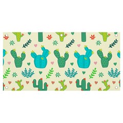 Cactus Succulent Floral Seamless Pattern Banner And Sign 4  X 2 