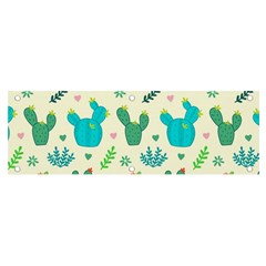 Cactus Succulent Floral Seamless Pattern Banner And Sign 6  X 2 