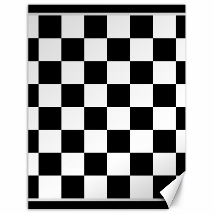 Chess board background design Canvas 18  x 24 