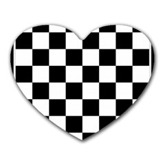 Chess Board Background Design Heart Mousepad by Wegoenart