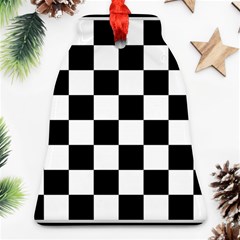 Chess Board Background Design Ornament (bell) by Wegoenart