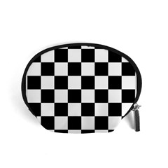 Chess Board Background Design Accessory Pouch (small) by Wegoenart