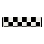 Chess board background design Banner and Sign 4  x 1  Front