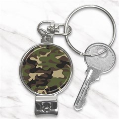 Texture-military-camouflage-repeats-seamless-army-green-hunting Nail Clippers Key Chain