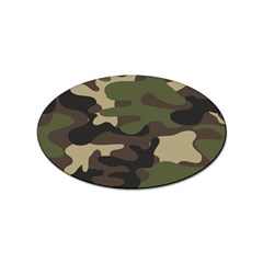 Texture-military-camouflage-repeats-seamless-army-green-hunting Sticker Oval (10 Pack) by Wegoenart