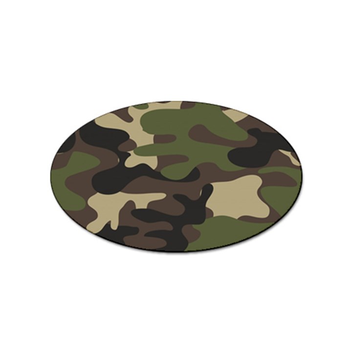 Texture-military-camouflage-repeats-seamless-army-green-hunting Sticker Oval (10 pack)