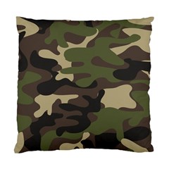 Texture-military-camouflage-repeats-seamless-army-green-hunting Standard Cushion Case (two Sides) by Wegoenart