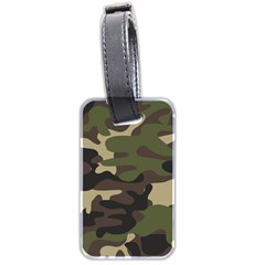 Texture-military-camouflage-repeats-seamless-army-green-hunting Luggage Tag (two Sides) by Wegoenart