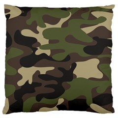 Texture-military-camouflage-repeats-seamless-army-green-hunting Large Cushion Case (one Side) by Wegoenart