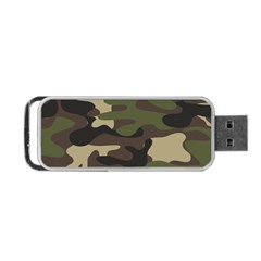 Texture-military-camouflage-repeats-seamless-army-green-hunting Portable Usb Flash (one Side) by Wegoenart