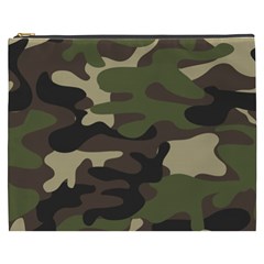 Texture-military-camouflage-repeats-seamless-army-green-hunting Cosmetic Bag (xxxl) by Wegoenart