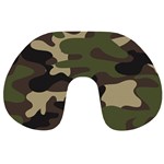 Texture-military-camouflage-repeats-seamless-army-green-hunting Travel Neck Pillow Front