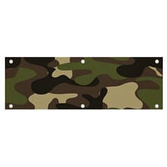 Texture-military-camouflage-repeats-seamless-army-green-hunting Banner And Sign 6  X 2  by Wegoenart