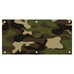 Texture-military-camouflage-repeats-seamless-army-green-hunting Banner And Sign 6  X 3  by Wegoenart