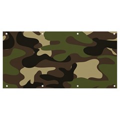 Texture-military-camouflage-repeats-seamless-army-green-hunting Banner And Sign 8  X 4 