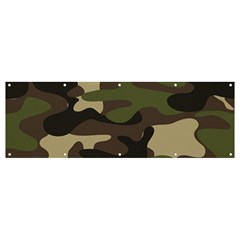 Texture-military-camouflage-repeats-seamless-army-green-hunting Banner And Sign 12  X 4  by Wegoenart