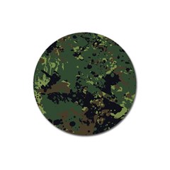 Military-background-grunge-style Magnet 3  (round) by Wegoenart