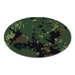 Military-background-grunge-style Oval Magnet Front