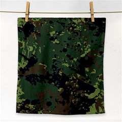 Military-background-grunge-style Face Towel by Wegoenart