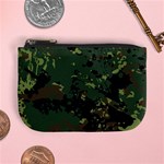 Military-background-grunge-style Mini Coin Purse Front