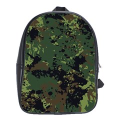 Military-background-grunge-style School Bag (large) by Wegoenart