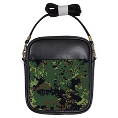 Military-background-grunge-style Girls Sling Bag by Wegoenart