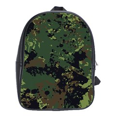 Military-background-grunge-style School Bag (xl) by Wegoenart