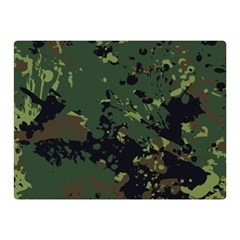 Military-background-grunge-style Double Sided Flano Blanket (mini)  by Wegoenart