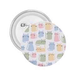 Cute-cat-colorful-cartoon-doodle-seamless-pattern 2 25  Buttons by Wegoenart