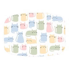 Cute-cat-colorful-cartoon-doodle-seamless-pattern Mini Square Pill Box by Wegoenart