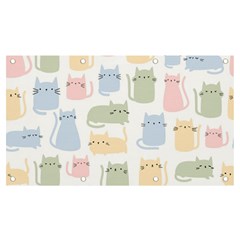 Cute-cat-colorful-cartoon-doodle-seamless-pattern Banner And Sign 7  X 4 