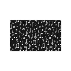 Chalk-music-notes-signs-seamless-pattern Sticker Rectangular (10 Pack)