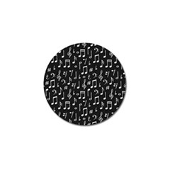 Chalk-music-notes-signs-seamless-pattern Golf Ball Marker by Wegoenart