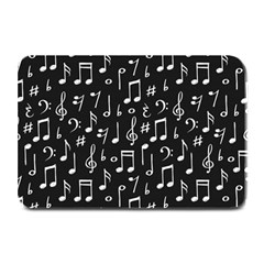 Chalk-music-notes-signs-seamless-pattern Plate Mats by Wegoenart