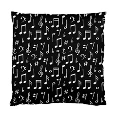 Chalk-music-notes-signs-seamless-pattern Standard Cushion Case (one Side) by Wegoenart