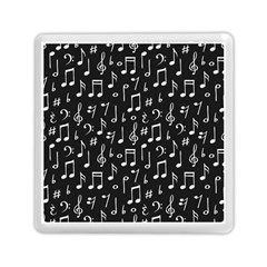 Chalk-music-notes-signs-seamless-pattern Memory Card Reader (square) by Wegoenart